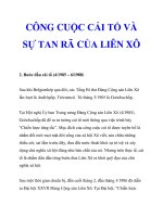CÔNG CUỘC CẢI TỔ VÀ SỰ TAN RÃ CỦA LIÊN XÔ_2 ppsx