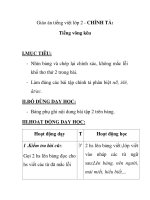 Giáo án tiếng việt lớp 2 - CHÍNH TẢ: Tiếng võng kêu ppsx