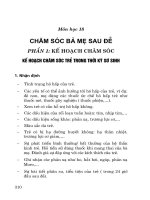 Sổ tay quy trình thực hành hộ sinh trung học - Môn học 18 ppt