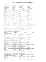 ĐỀ THI THỬ TỐT NGHIỆP ANH VĂN pdf