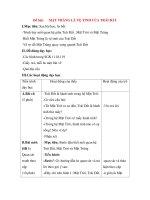 Giáo án Tự nhiên xã hội lớp 3: Đề bài: MẶT TRĂNG LÀ VỆ TINH CỦA TRÁI ĐẤT docx