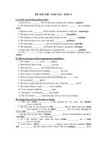 ĐỀ THI THỬ ANH VĂN - TEST 4 docx