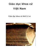 Giáo dục khoa cử Việt Nam Giáo dục khoa cử thời Lê sơ ppt