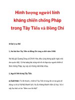 Hình tượng người lính kháng chiến chống Pháp trong Tây Tiến và Đồng Chí pdf