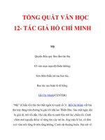 TỔNG QUÁT VĂN HỌC 12- TÁC GIẢ HỒ CHÍ MINH_2 potx