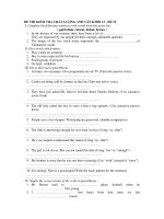 ĐỀ THI KIỂM TRA CHẤT LƯỢNG ANH VĂN KHỐI 12 - ĐỀ 15 doc