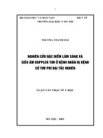 Nghiên cứu đặc điểm lâm sàng và siêu âm doppler tim ở bệnh nhân bị bệnh cơ tim phì đại tắc nghẽn
