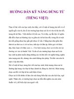 HƯỚNG DẪN KỸ NĂNG DÙNG TỪ (TIẾNG VIỆT)_3 potx