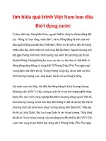 tìm hiểu quá trình Việt Nam ban đầu thời dựng nước pot