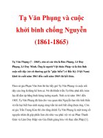 Tạ Văn Phụng và cuộc khởi binh chống Nguyễn (1861-1865)_1 docx