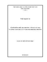 về đối đồng điều địa phương với giá cực đại và tính catenary của vành noether địa phương