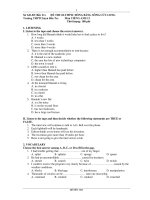 ĐỀ THI OLYMPIC ĐỒNG BẰNG SÔNG CỬU LONG - THPT Chuyên Bến Tre pptx