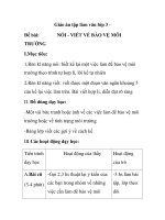 Giáo án tập làm văn lớp 3 - Đề bài: TRƯỜNG potx