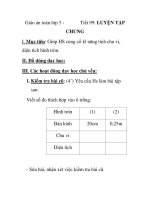 Giáo án toán lớp 5 - Tiết 99: LUYỆN TẬP CHUNG docx