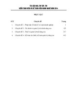 TÀI LIỆU HỌC, ÔN TẬP, THI KIỂM TOÁN VIÊN VÀ KẾ TOÁN VIÊN HÀNH NGHỀ NĂM 2014