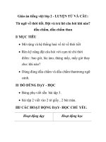 Giáo án tiếng việt lớp 2 - LUYỆN TỪ VÀ CÂU: Từ ngữ về thời tiết ppt