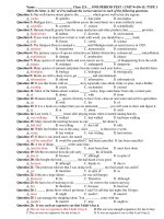 ONE PERIOD TEST ( UNIT 9+10+11) pps