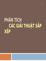 PHÂN TÍCH CÁC GIẢI THUẬT SẮP XẾP pps