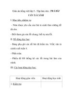 Giáo án tiếng việt lớp 5 - Tập làm văn : TRẢ BÀI VĂN TẢ CẢNH pot