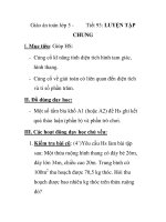 Giáo án toán lớp 5 - Tiết 93: LUYỆN TẬP CHUNG docx