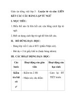 Giáo án tiếng việt lớp 5 - Luyện từ và câu: LIÊN KẾT CÁC CÂU BẰNG LẶP TỪ NGỮ pdf