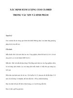 XÁC ĐỊNH HÀM LƯỢNG CESI CLORID TRONG VẮC XIN VÀ SINH PHẨM pdf
