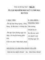 Giáo án thể dục lớp 3 - Bài :34 ÔN TẬP ĐỘI HÌNH ĐỘI NGŨ VÀ THỂ DỤC RLTTCB ppsx