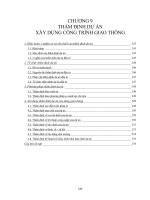 Lập Và Phân Tích Dự Án Đầu Tư Xây Dựng Công Trình Giao Thông Phần 10 pot