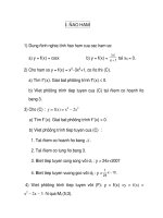 chuyên đề toán đại số 12: đạo hàm ppsx