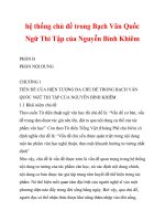 hệ thống chủ đề trong Bạch Vân Quốc Ngữ Thi Tập của Nguyễn Bỉnh Khiêm_2 pdf