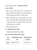 Giáo án tiếng việt lớp 5 - Tập đọc: BẨM ƠI pdf