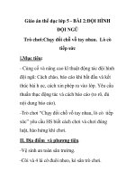 Giáo án thể dục lớp 5 - BÀI 2:ĐỘI HÌNH ĐỘI NGŨ potx