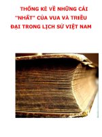 THỐNG KÊ VỀ NHỮNG CÁI 
