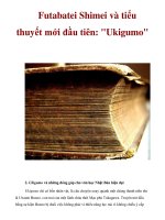 Futabatei Shimei và tiểu thuyết mới đầu tiên: 