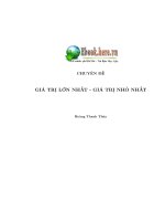 Chuyên đề giá trị lớn nhất, giá trị nhỏ nhất ppsx