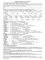 Đề kiểm tra anh văn 1 tiết – Số 2 pdf