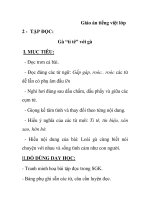 Giáo án tiếng việt lớp 2 - TẬP ĐỌC: Gà “tỉ tê” với gà pps