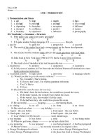 ONE – PERIOD TEST pot