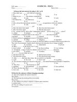 15 MINUTE – TEST 5 pptx