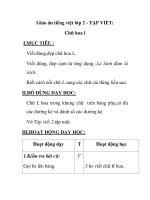 Giáo án tiếng việt lớp 2 - TẬP VIẾT: Chữ hoa doc