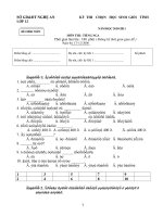 KỲ THI CHỌN HỌC SINH GIỎI TỈNH NĂM HỌC 2010-2011 MÔN THI : TIẾNG NGA docx