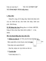 Giáo án toán lớp 5 - Tiết 102: LUYỆN TẬP VỀ TÍNH DIỆN TÍCH (tiếp theo) pps