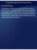 Tự học Indesign CS2 : Tạo tập tin ADOBE PDF part 2 pptx