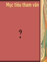bài 4. mục tiêu của tham vấn