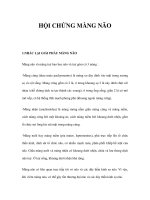 HỘI CHỨNG MÀNG NÃO doc