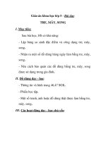 Giáo án khoa học lớp 5 - Bài dạy: TRE, MÂY, SONG pps