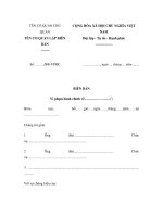 MẪU BIÊN BẢN Vi phạm hành chính pdf