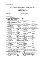 ĐỀ THI HỌC SINH GIỎI ĐBSCL Năm học 2011 - Môn thi: TIẾNG ANH doc