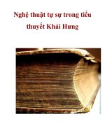 Nghệ thuật tự sự trong tiểu thuyết Khái Hưng _2 ppt
