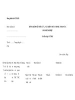 MẪU BẢNG KIỂM KÊ NHÀ CỬA, VẬT KIẾN TRÚC THUỘC TÀI SẢN CỐ ĐỊNH CỦA DOANH NGHIỆP ppt